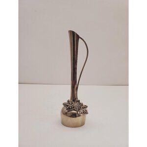 Vintage Silver Metal Vase | Tarnish Resistant